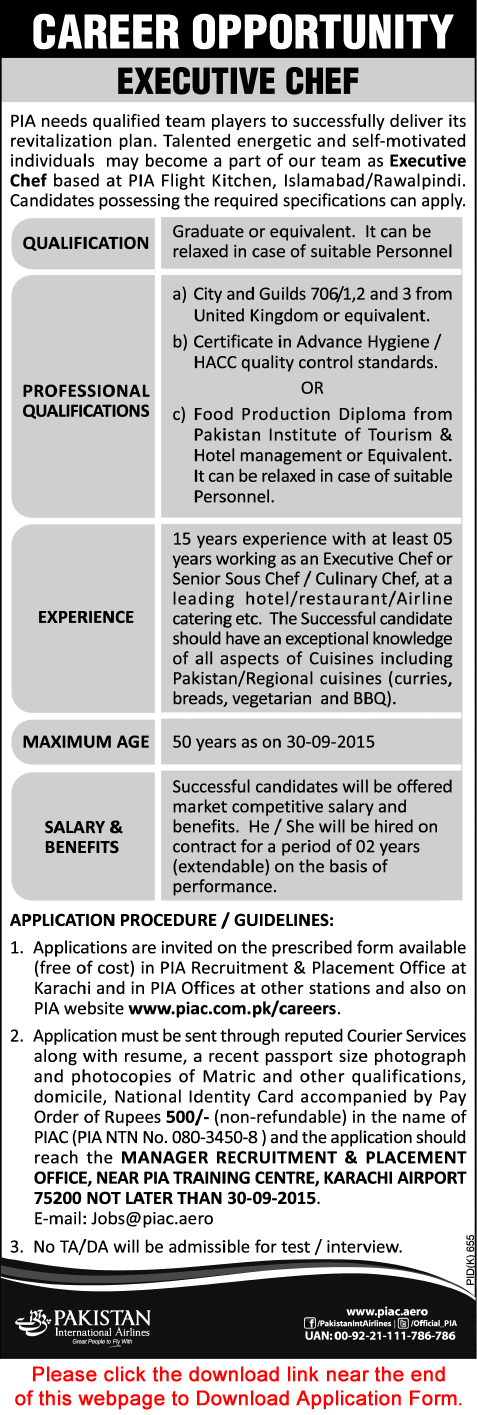 executive-chef-jobs-in-pia-flight-kitchen-2015-august-september